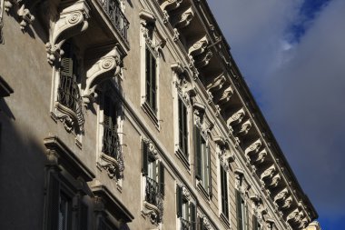 piazza venezia yakınındaki eski bina cephe