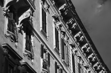 piazza venezia yakınındaki eski bina cephe