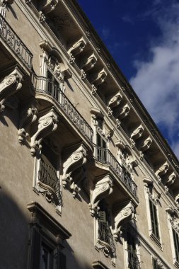piazza venezia yakınındaki eski bina cephe