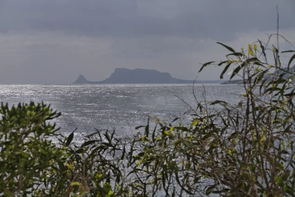 La costa siciliana e il promontorio di Mongerbino — Foto Stock