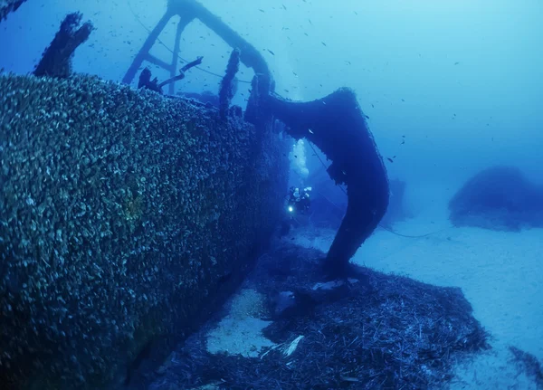 Navio afundado — Fotografia de Stock