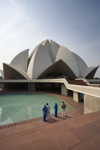 Índia. Delhi, Templo de Lótus — Fotografia de Stock