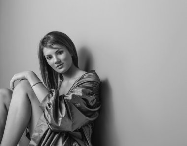 güzel bir kız portre Studio