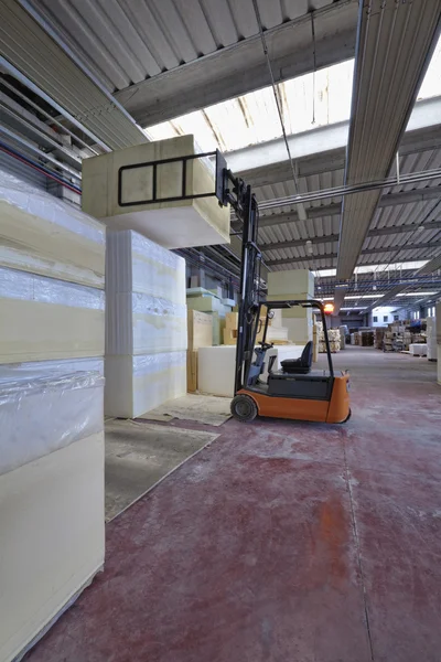 Foam rubber shapes in a foam rubber factory — Stock Photo, Image