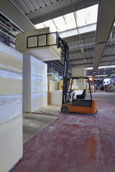 Foam rubber shapes in a foam rubber factory — Stock Photo, Image