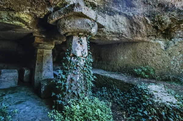 Necrópole etrusca — Fotografia de Stock
