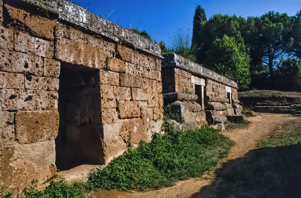 Etruscan necropolis — Stockfoto