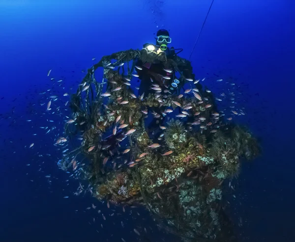 Navio afundado — Fotografia de Stock