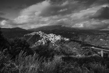 Rivello küçük kasaba görünümünü