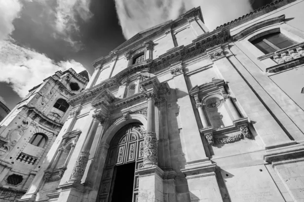 Baroque S. Francesco Church facade — Stock Photo, Image