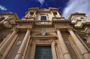 Italy, Sicily, Noto, S. Nicolò Cathedral baroque facade