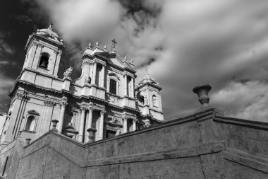 Italy, Sicily, Noto, S. Nicolo Cathedral baroque facade