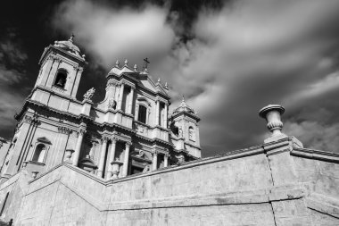 Italy, Sicily, Noto, S. Nicolo Cathedral baroque facade