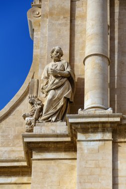 İtalya, Sicilya, noto, s. nicolo' katedral Barok Cephesi