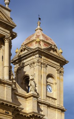 İtalya, Sicilya, noto, s. nicolo' katedral Barok Cephesi