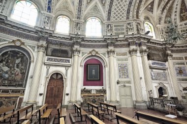 İtalya, Sicilya, scicli, st. john Katedrali Barok iç görünüm