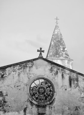 İtalya, Toskana, capalbio, Katedrali'nın cephe ve çan kulesi
