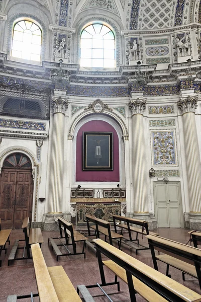 İtalya, Sicilya, scicli, st. john Katedrali Barok iç görünüm — Stok fotoğraf