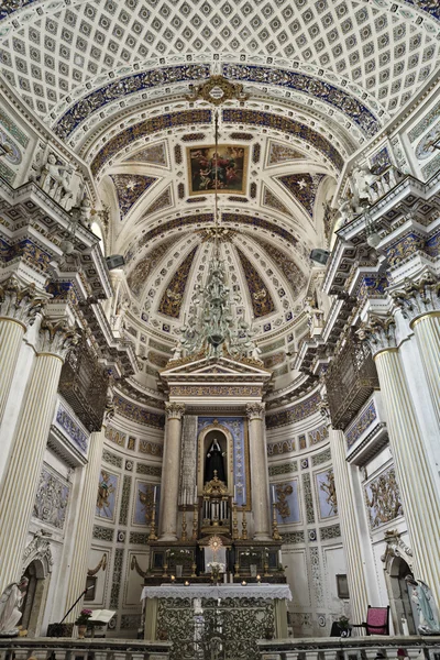 Italien, sizilien, scicli, st. john kathedrale barock innenansicht — Stockfoto