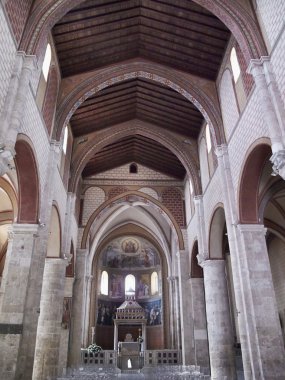 İtalya, anagni, ortaçağ St mary katedral cephe