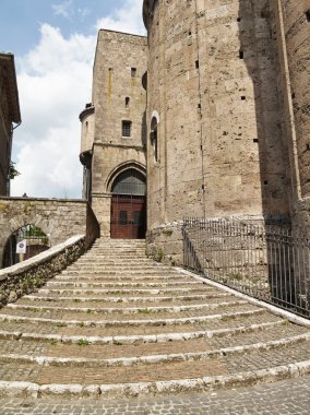İtalya, anagni, ortaçağ St mary katedral cephe