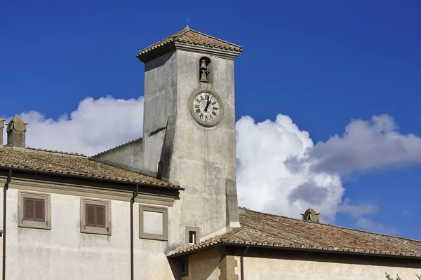 Italy, Lazio, Oriolo Romano, Altieri Palace, clock tower — Stock Photo, Image