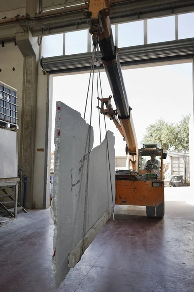 Fábrica de corte de mármol - industrial — Foto de Stock