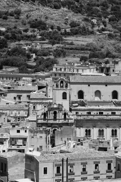 İtalya, Sicilya, scicli, şehir manzarası — Stok fotoğraf