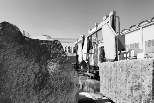 Italien, marmor skära fabriken — Stockfoto
