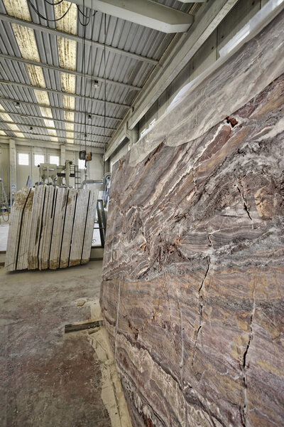 Marble cutting factory