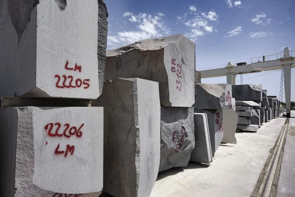 Fábrica de corte de mármol — Foto de Stock