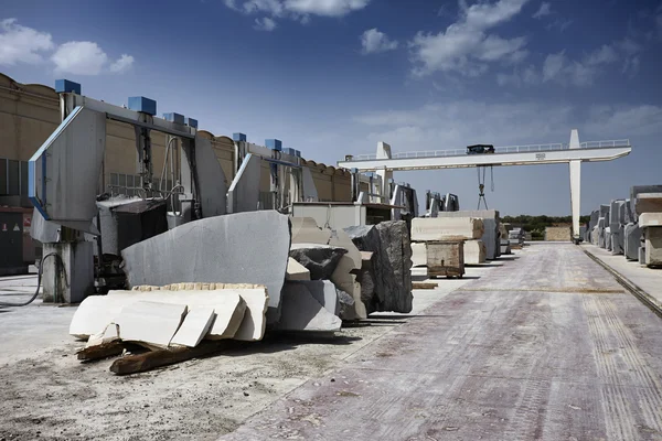 Fábrica de corte de mármol — Foto de Stock