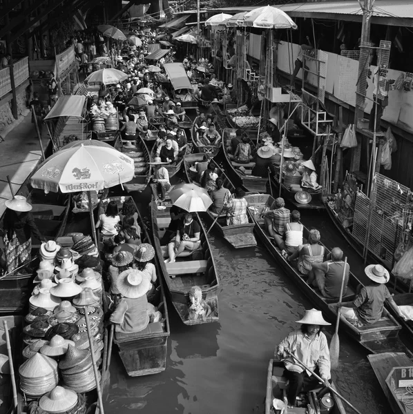 水上市场 — 图库照片