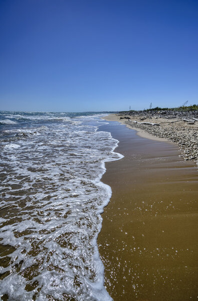 Southern sandy coastline Playa Grande