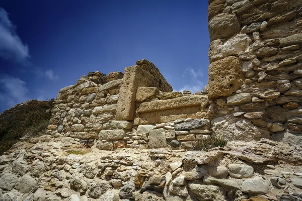 The ruins of the original greek port of Kaukana — Stock Photo, Image