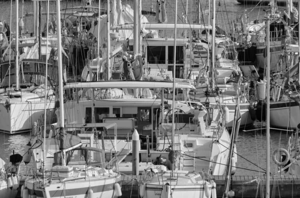 Italie Sicile Méditerranée Marina Ragusa Province Raguse Septembre 2021 Yachts — Photo