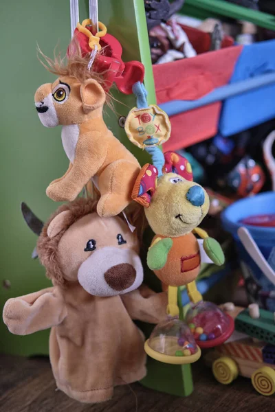 Дитячі Іграшки Ляльки Кімнаті — стокове фото