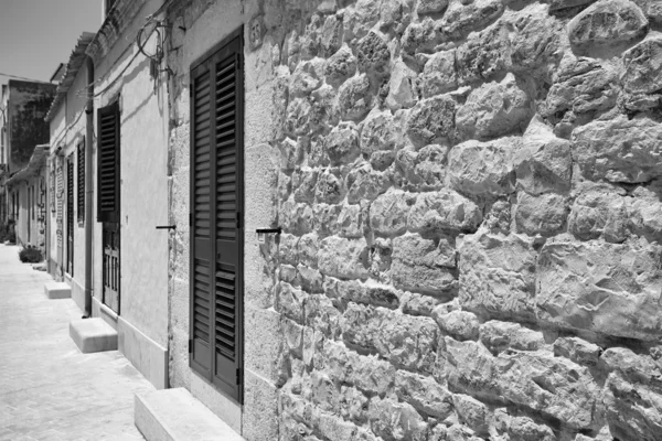 Old stone houses on the seafront — Stock Photo, Image