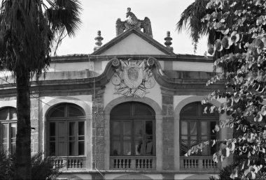 İtalya, Sicilya, Bagheria (Palermo), Villa Palagonia (1715 AC), villanın dış görünüşü
