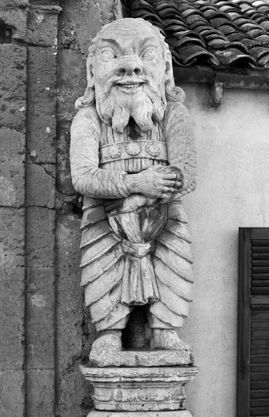 Италия Сицилия Багерия Палермо Вилла Палагония 1715 Статуя Монстра — стоковое фото