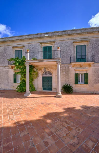 Italy Sicily Modica Ragusa Province Countryside Facade Old Stone House — Stock Photo, Image