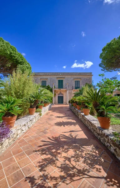 Italy Sicily Modica Ragusa Province Countryside Facade Old Stone House — Stock Photo, Image