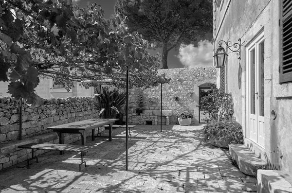 Talya Sicilya Modica Ragusa Eyaleti Kırsal Kesim Masa Eski Bir — Stok fotoğraf