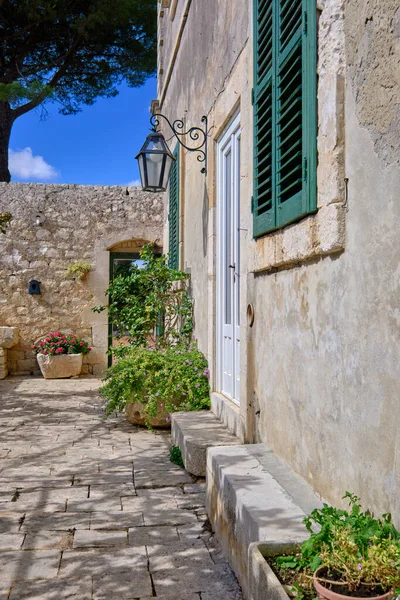 Italy Sicily Modica Ragusa Province Countryside Side Patio Old Stone — Stock Photo, Image