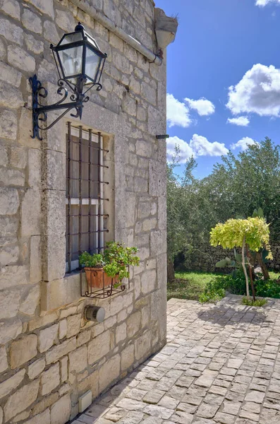 Italy Sicily Modica Ragusa Province Countryside Facade Old Stone House — Stock Photo, Image