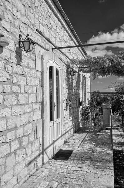 意大利 西西里 莫迪卡 拉古萨省 一座古老石屋的立面 — 图库照片