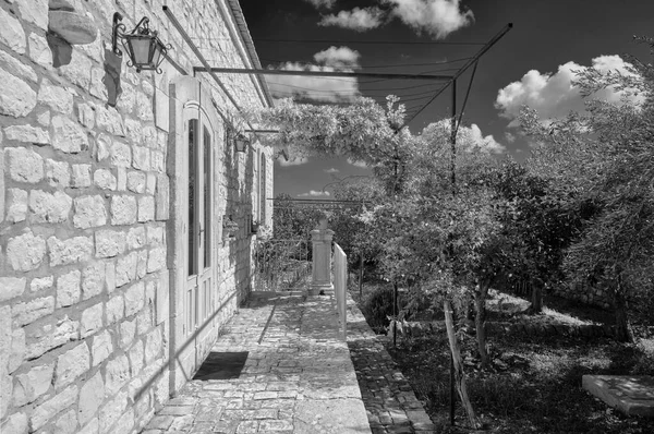 Italia Sicilia Modica Provincia Ragusa Campo Fachada Una Antigua Casa — Foto de Stock