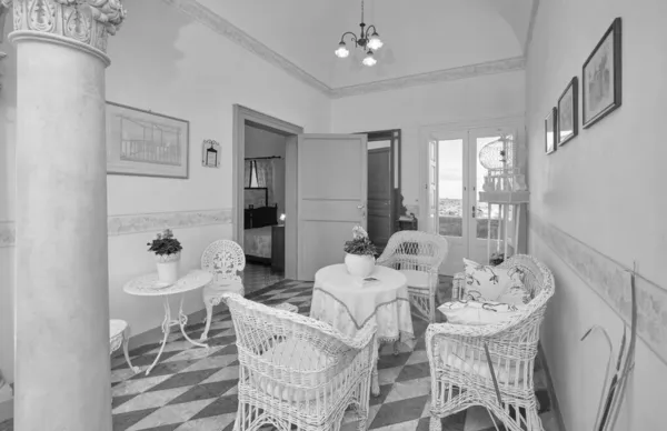 Italia Sicilia Provincia Ragusa Campagna Ottobre 2021 Elegante Casa Colonica — Foto Stock