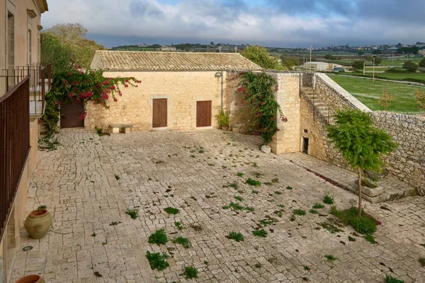 Italy Sicily Ragusa Province Countryside Elegant Private Farm House View — Stock Photo, Image