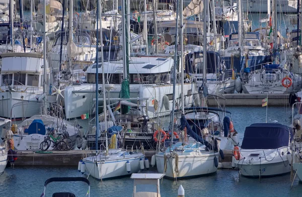 Talya Sicilya Akdeniz Marina Ragusa Ragusa Ili Kasım 2021 Limanda — Stok fotoğraf